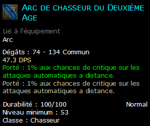 Arc de chasseur du Deuxième Age