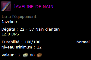 Javeline de nain