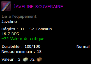 Javeline souveraine