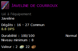 Javeline de courroux