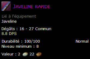 Javeline rapide