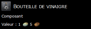 Bouteille de vinaigre