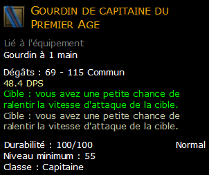 Gourdin de capitaine du Premier Age