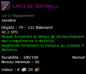 Lance de sentinelle