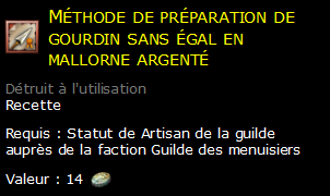 Méthode de préparation de gourdin sans égal en mallorne argenté