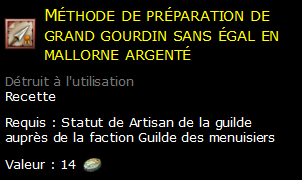 Méthode de préparation de grand gourdin sans égal en mallorne argenté