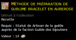 Méthode de préparation de sublime bracelet en auberose