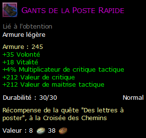 Gants de la Poste Rapide