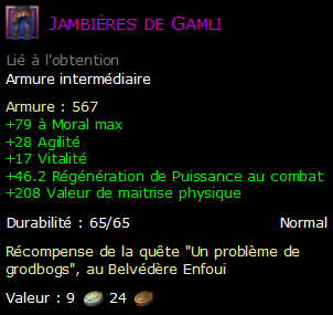 Jambières de Gamli