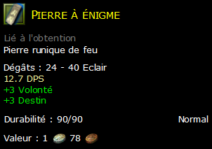 Pierre à énigme