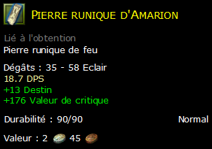 Pierre runique d'Amarion