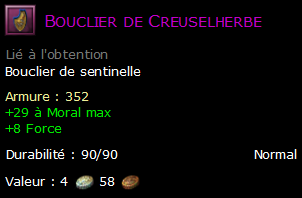 Bouclier de Creuselherbe