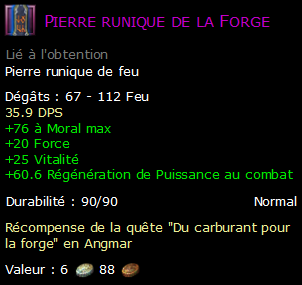 Pierre runique de la Forge