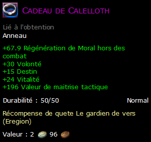 Cadeau de Calelloth