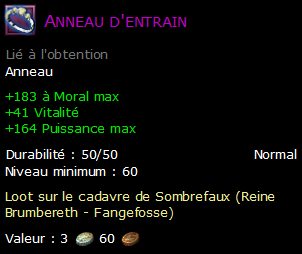 Anneau d'entrain