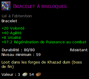 Bracelet à breloques