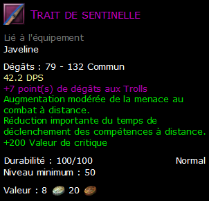 Trait de sentinelle