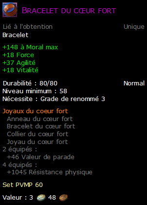 Bracelet du cœur fort