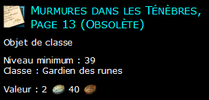 Murmures dans les Ténèbres, Page 13 (Obsolète)