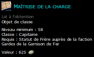 Maîtrise de la charge