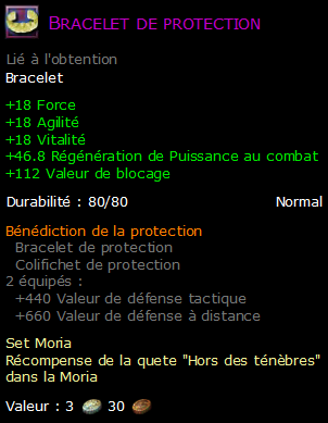 Bracelet de protection