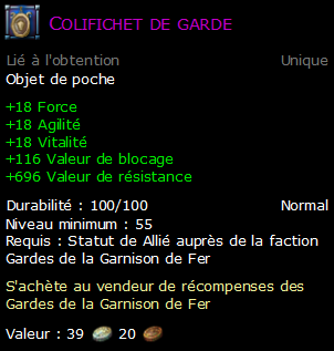 Colifichet de garde