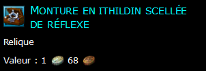 Monture en ithildin scellée de réflexe