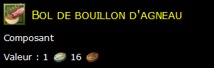 Bol de bouillon d'agneau