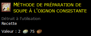 Méthode de préparation de soupe à l'oignon consistante