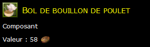 Bol de bouillon de poulet