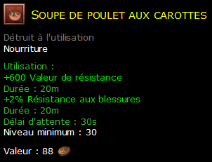 Soupe de poulet aux carottes