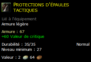 Protections d'épaules tactiques