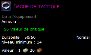 Bague de tactique