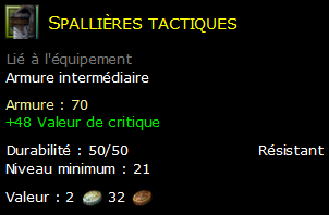 Spallières tactiques