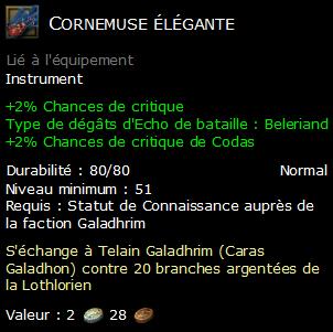 Cornemuse élégante