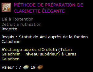 Méthode de préparation de clarinette élégante