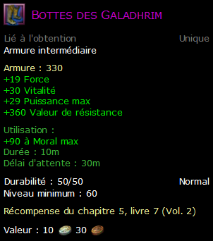 Bottes des Galadhrim