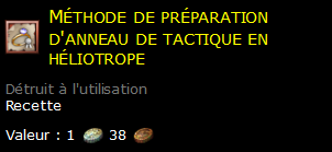 Méthode de préparation d'anneau de tactique en héliotrope