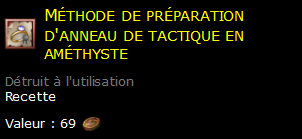 Méthode de préparation d'anneau de tactique en améthyste