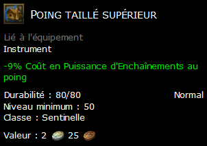 Poing taillé supérieur