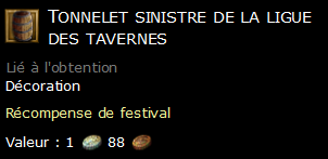 Tonnelet sinistre de la ligue des tavernes