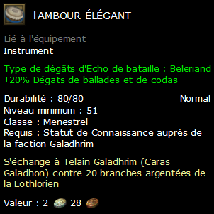 Tambour élégant