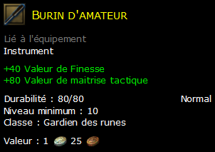 Burin d'amateur