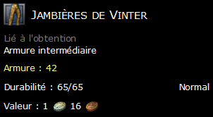 Jambières de Vinter