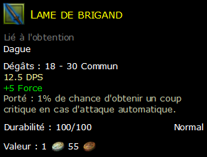 Lame de brigand