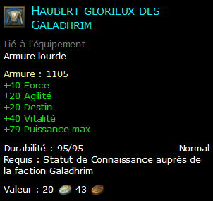 Haubert glorieux des Galadhrim