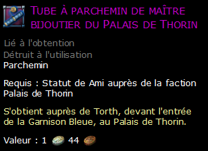 Tube à parchemin de maître bijoutier du Palais de Thorin