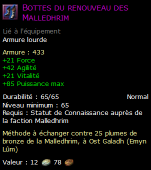 Bottes du renouveau des Malledhrim