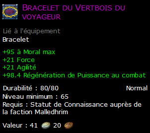 Bracelet du Vertbois du voyageur