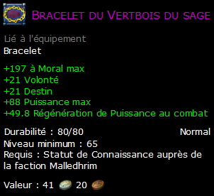 Bracelet du Vertbois du sage